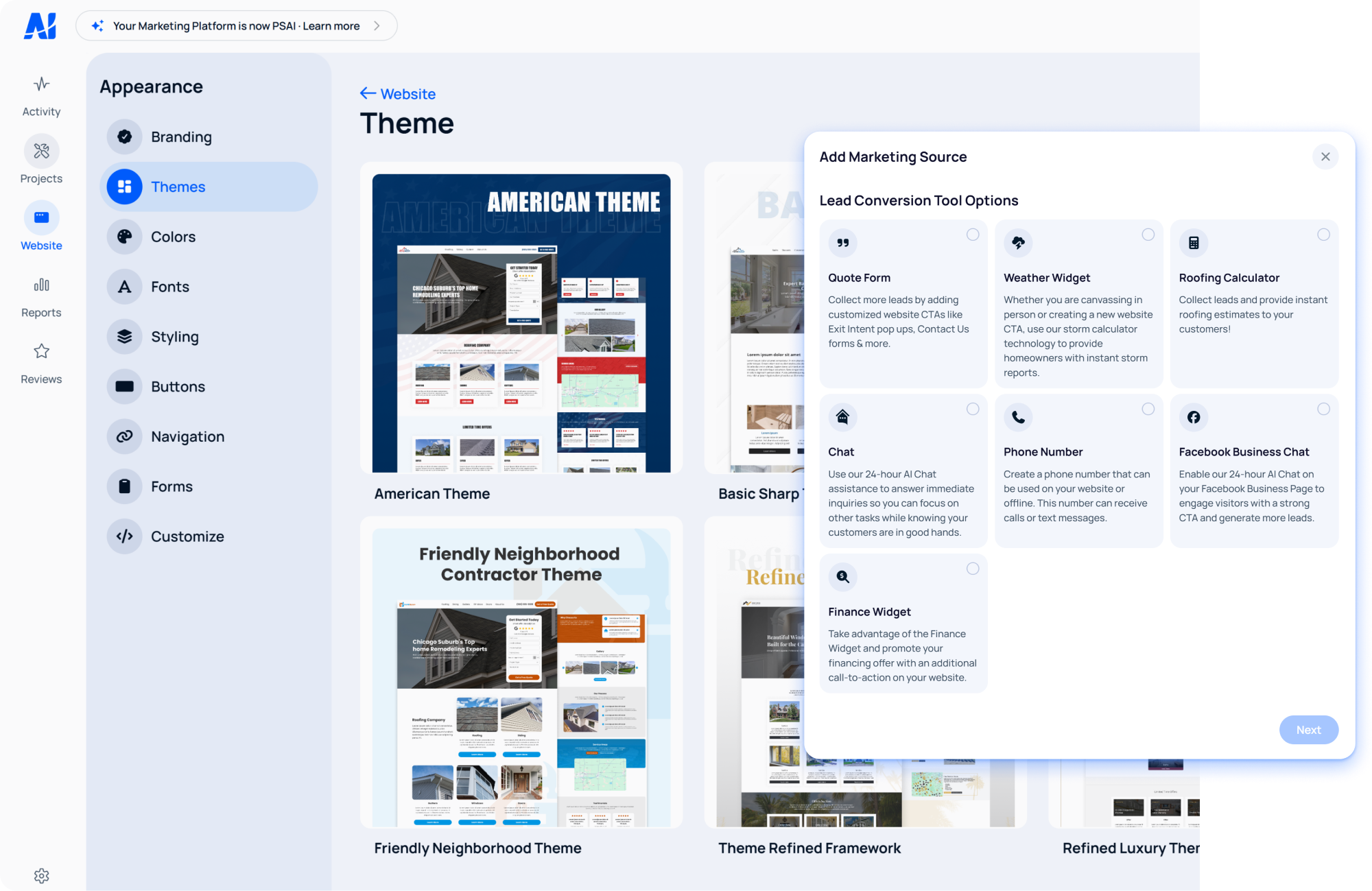 Convert step: High-converting contractor websites turning visitors into leads