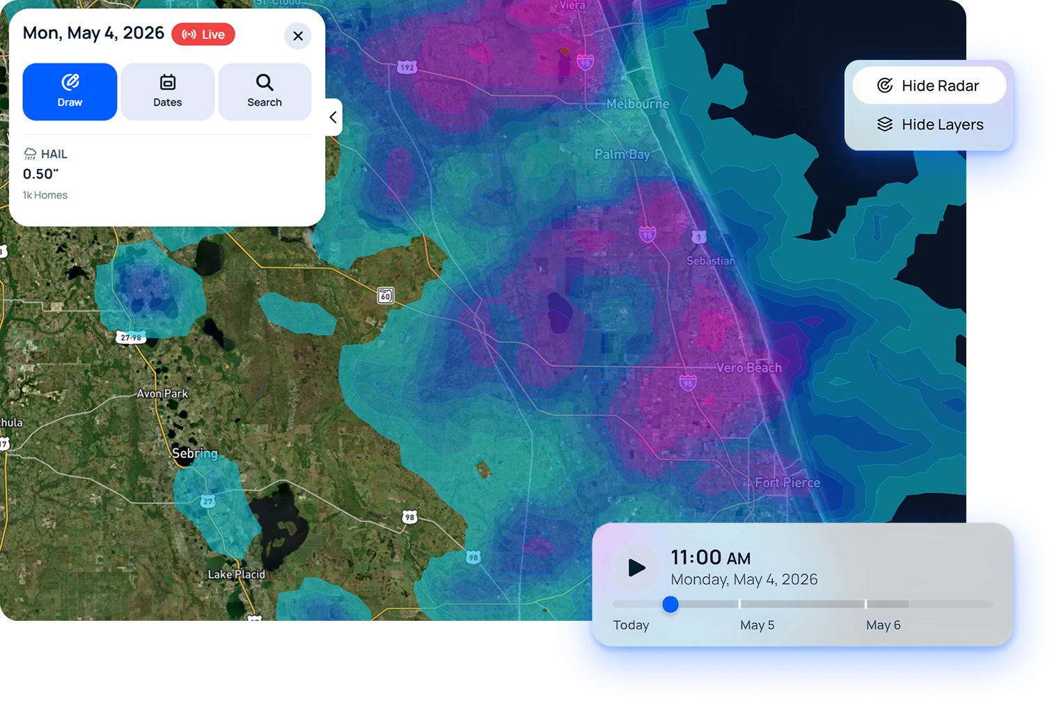Weather tool screenshot