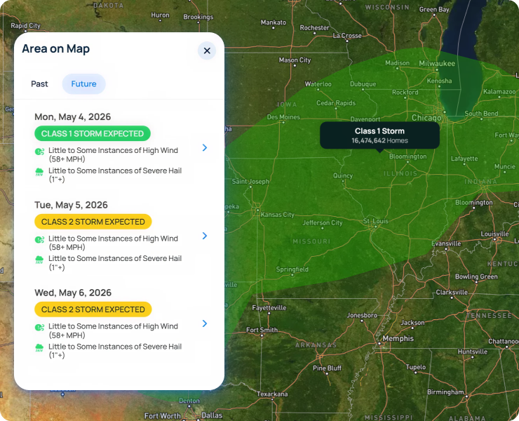 Address-level storm data mapping