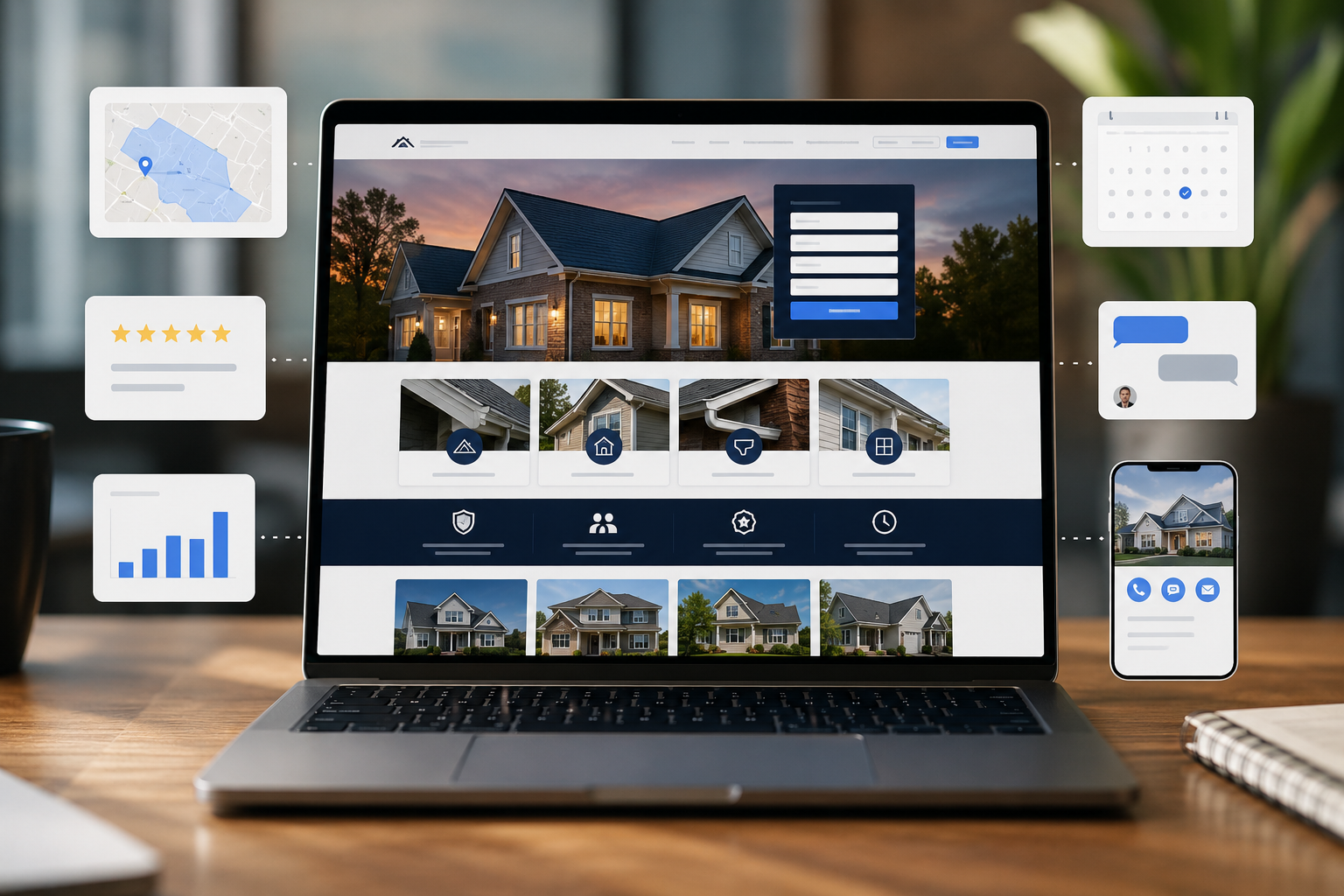 Purpose-built and tailored contractor website